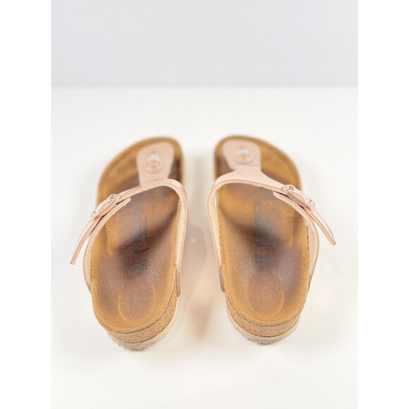 Birkenstock Girls Sandals Brown Gizeh Birko Flor Flat Thong Slip On 32 US 1 - Picture 5 of 8